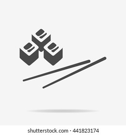 Sushi icon. Vector concept illustration for design.