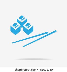 Sushi icon. Vector concept illustration for design.