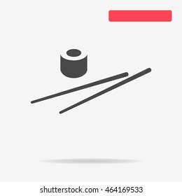 Sushi icon. Vector concept illustration for design.
