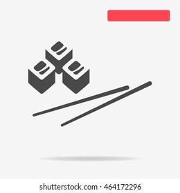 Sushi icon. Vector concept illustration for design.