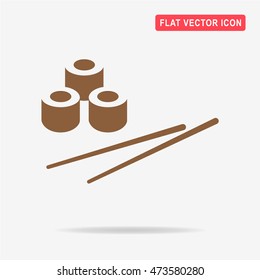 Sushi icon. Vector concept illustration for design.