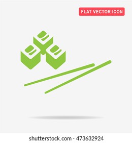 Sushi icon. Vector concept illustration for design.