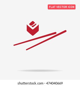 Sushi icon. Vector concept illustration for design.