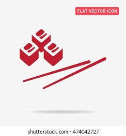 Sushi icon. Vector concept illustration for design.