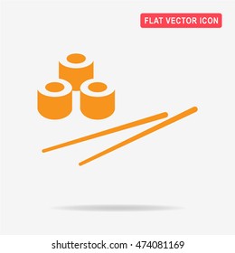 Sushi icon. Vector concept illustration for design.