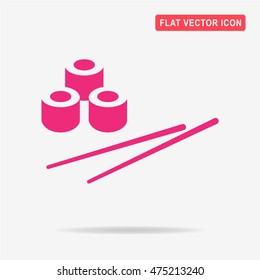 Sushi icon. Vector concept illustration for design.
