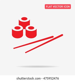 Sushi icon. Vector concept illustration for design.