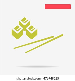 Sushi icon. Vector concept illustration for design.
