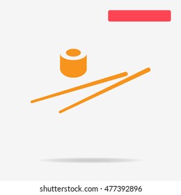 Sushi icon. Vector concept illustration for design.