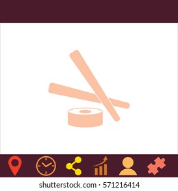 Sushi  icon. Vector design. 