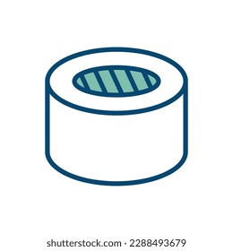 sushi icon vector design template in white background