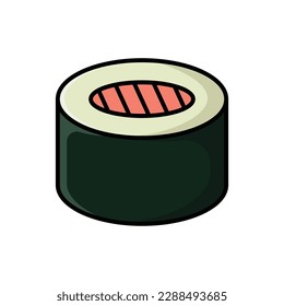sushi icon vector design template in white background