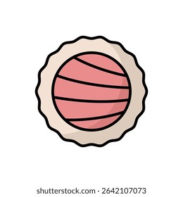 sushi icon vector design template simple and clean