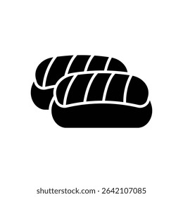 sushi icon vector design template simple and clean