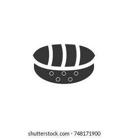 sushi icon vector. sushi icon glyph style design