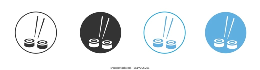 Conjunto gráfico de Vector de icono de sushi