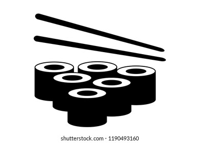 sushi icon. vector illustration