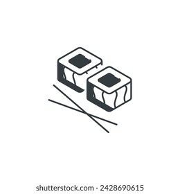 Sushi icon, Sushi vector illustration