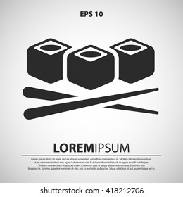 sushi icon. sushi vector illustration