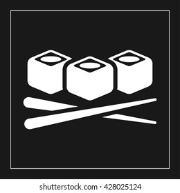 sushi icon. sushi vector illustration