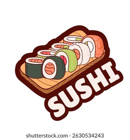 Diseño de Ilustración vectorial de icono de sushi