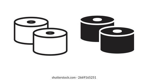Sushi-Symbol. Vektorgrafik. Isolierte Vektorgrafik. EPS-Abbildung.