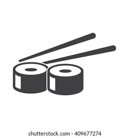 sushi icon Vector Illustration on the white background.