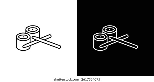 Sushi icon. vector illustration, pictogram isolated. editable