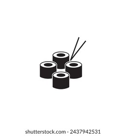 sushi icon vector ilustration logo design
