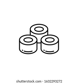 Sushi icon vector image. Can also be used for food and drinks. Suitable for mobile apps, web apps and print media.