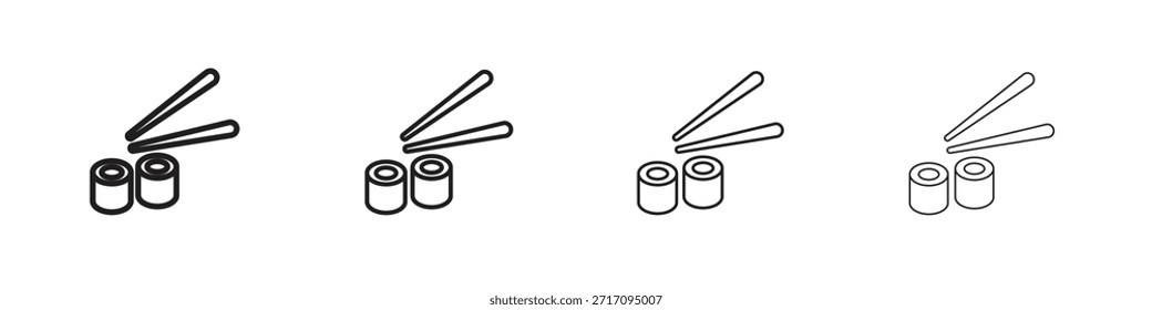 Icono de sushi. Vector de pictogramas aislados.