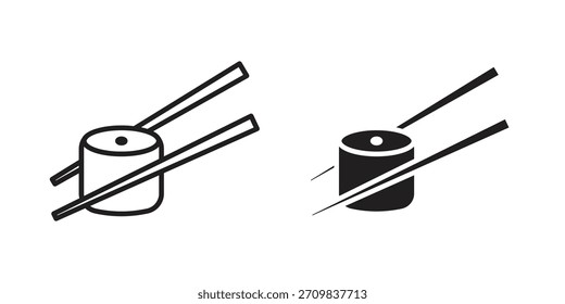 Icono de sushi Vector de diseños modernos planos y de trazo