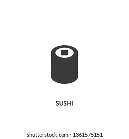 sushi icon vector. sushi sign on white background. sushi icon for web and app