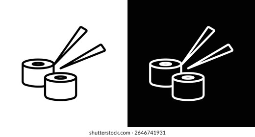 Sushi icon vector simple element illustration editable