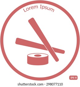 Sushi icon. Vector symbol
