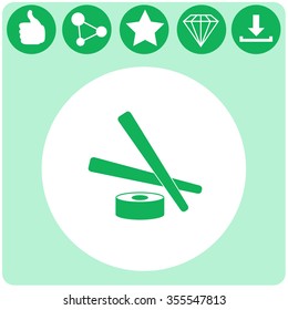 Sushi icon. Vector symbol