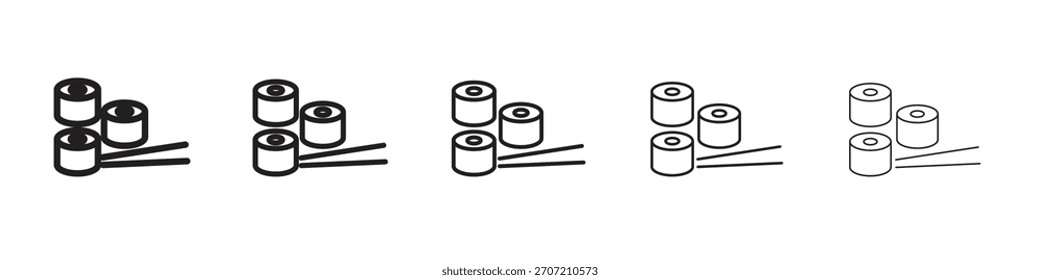 Sushi icon vector, Symbol, logo illustrations