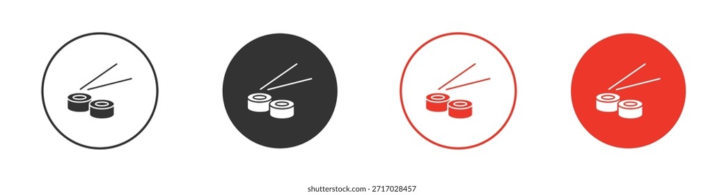 Icono de sushi. diseño de Vector de Web