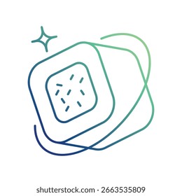 Icono de sushi con fondo blanco Vector ilustración de stock