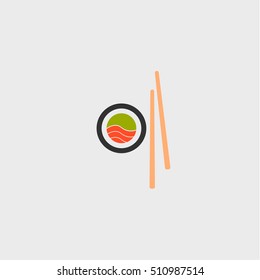 sushi icon,flat design