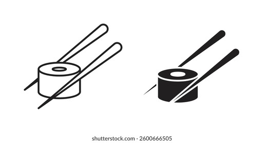 Sushi icons graphics set vectors