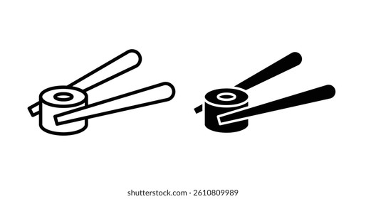 Sushi icons in solid black and outlined style