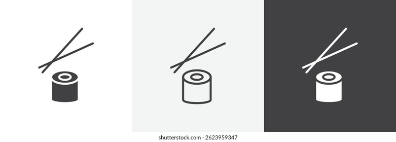 Conjunto de gráficos de Vectores de iconos de sushi