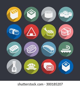 Sushi icons for web
