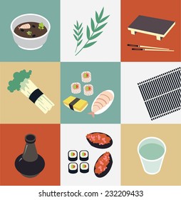 sushi illustration
