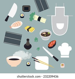 sushi illustration