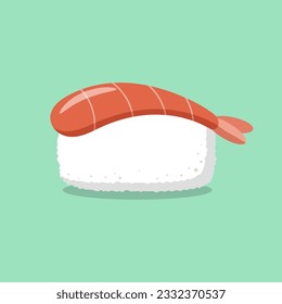 Sushi illustration design, Japanese food suitable for various types of purposes such as posters, banners, templates, social media, menus and others.