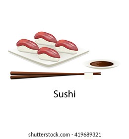Sushi Illustration Template 