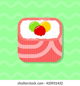 Sushi Illustration Template 
