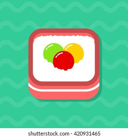  Sushi Illustration Template 
